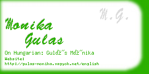 monika gulas business card